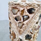 Vase en pierres céramiques vintage ''Minéraux mixtes''