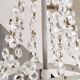 Lustre montgolfière à pampilles de cristal , ancien