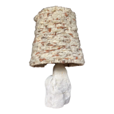 Raw stone lamp