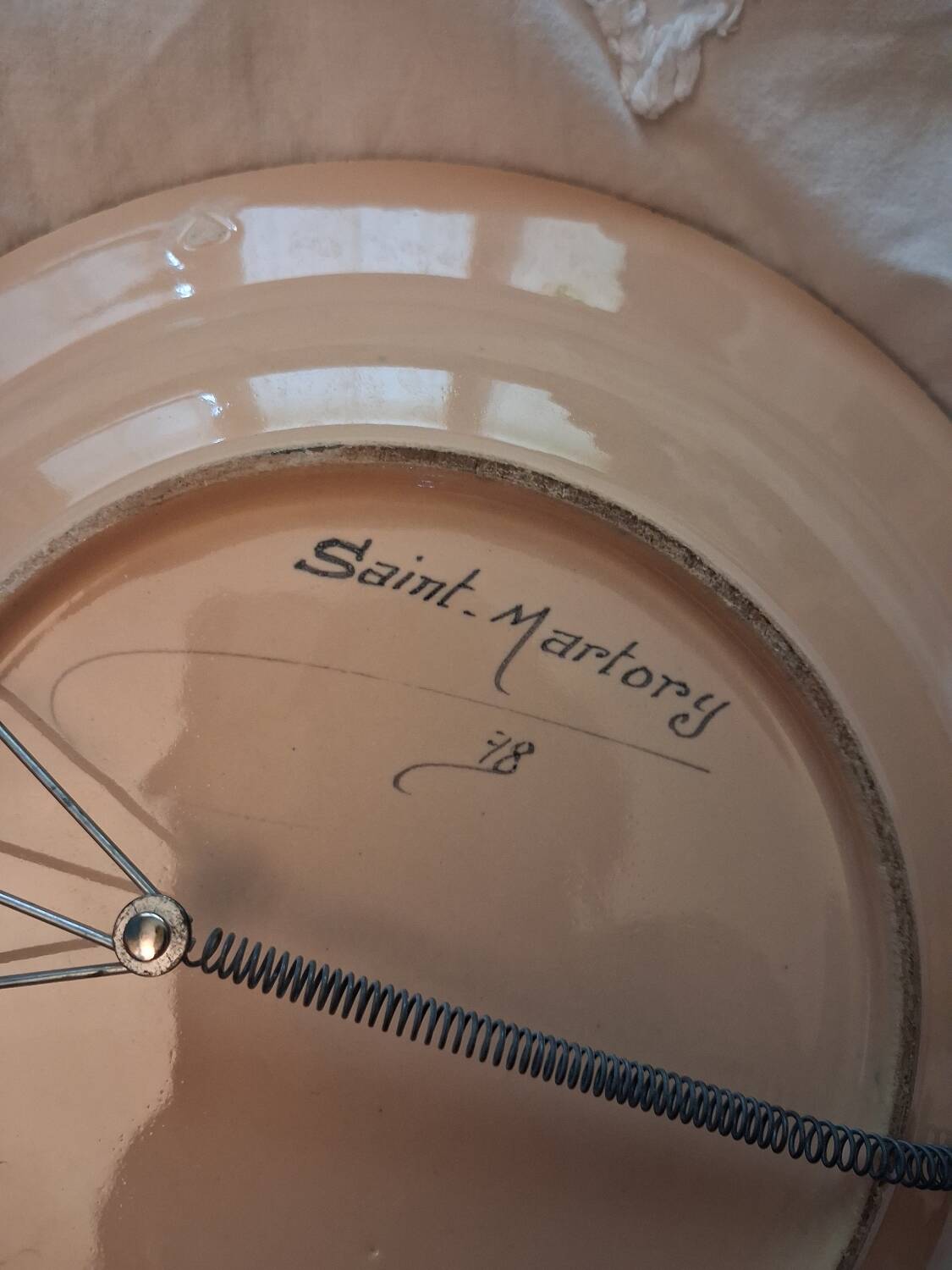 Vintage decorative plate 40/60 Saint Martory