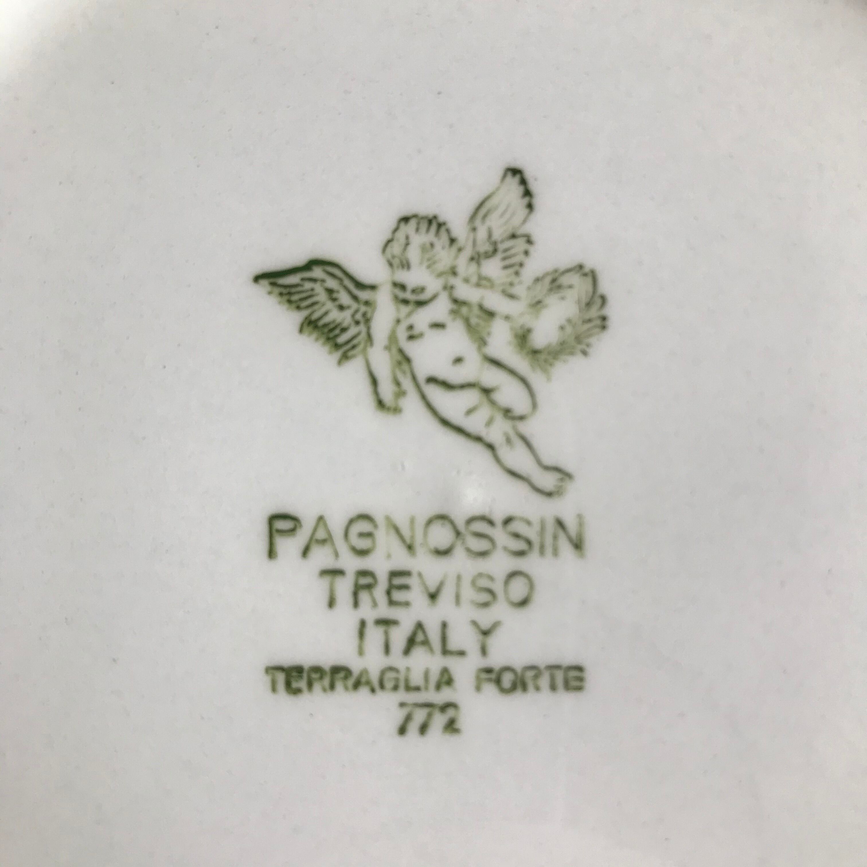 Series of 6 hollow porcelain plates