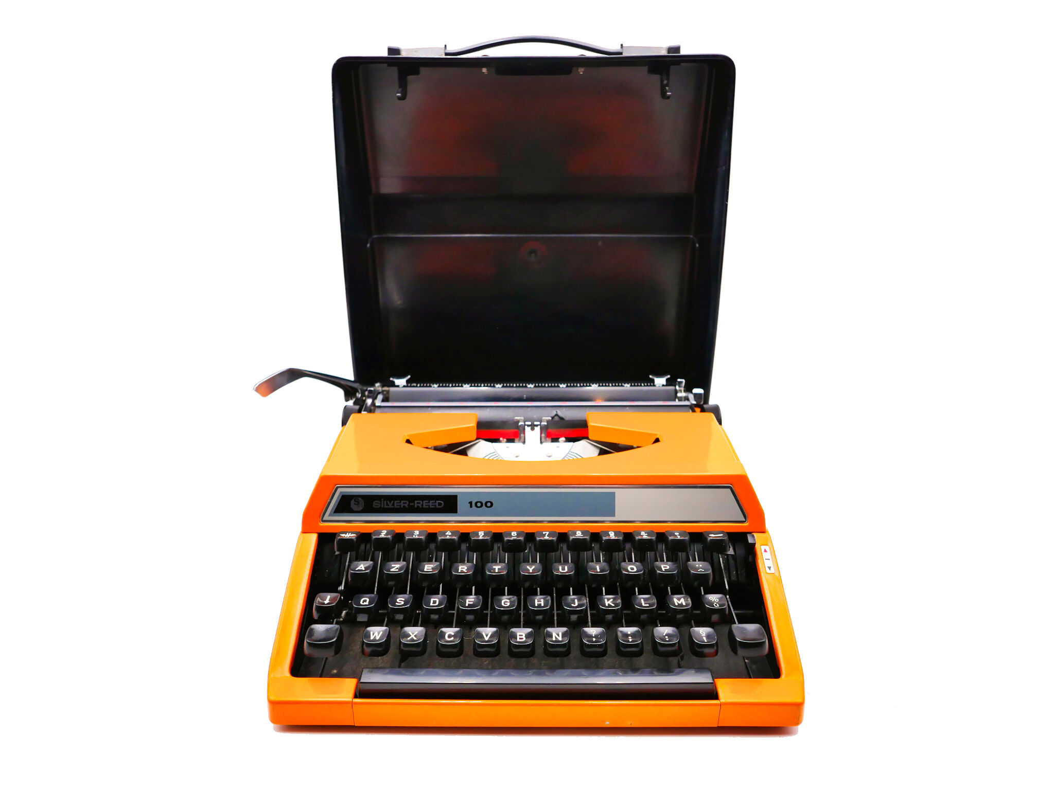 Silver typewriter reed 100 revised orange ribbon new
