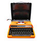 Machine à écrire silver reed 100 orange révisée ruban neuf