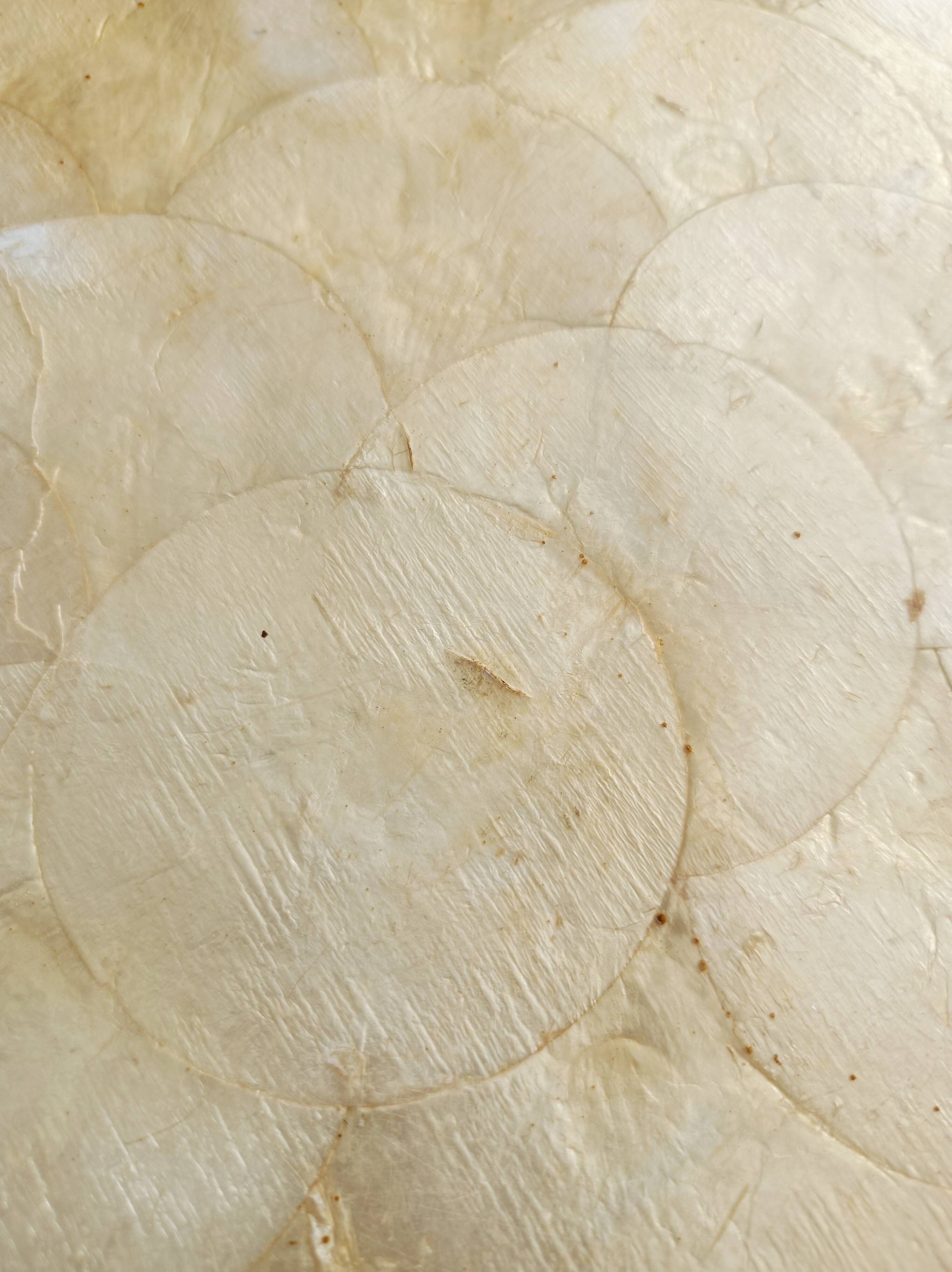 Capiz mother-of-pearl tray, placemat