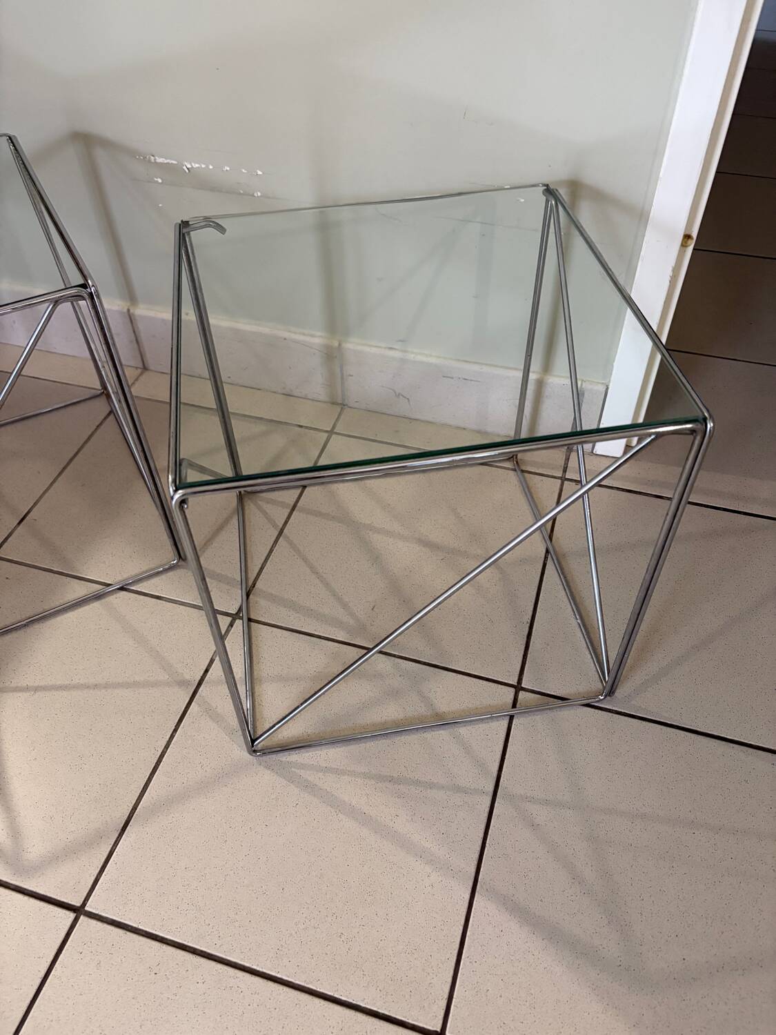 Max Sauze isosceles cubic coffee tables