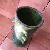 TAMEGROUTE POTTERY VASE IN GLAZED TERRACOTTA