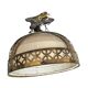 Amsterdamse School / hanging lamp / copper 1920s / Johanna van Eijbergen
