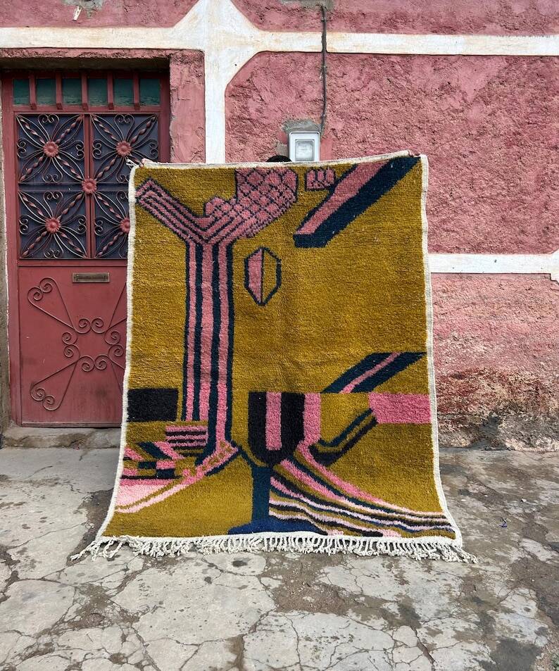 Moroccan rug, authentic Berber rug 150/250cm