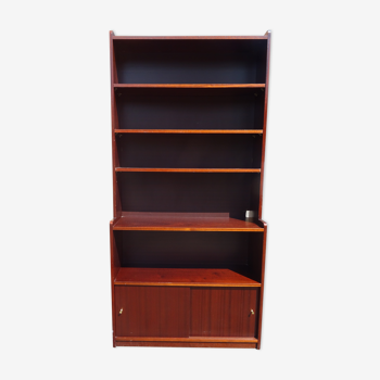 Vintage Scandinavian style shelf bookcase cabinet