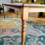 Solid oak farmhouse table