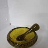 Biot blown glass medicine mortar
