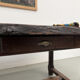 Brutalist farmhouse table in solid oak, 270 cm, 1920s.