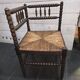 Fauteuil de coin de cheminée ancien