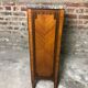 Chiffonnier / small furniture style Louis XVI marquetry on marble and bronze
