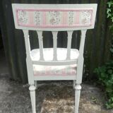 Series of 4 patinated Louis XVI style chairs