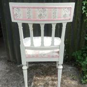 Series of 4 patinated Louis XVI style chairs