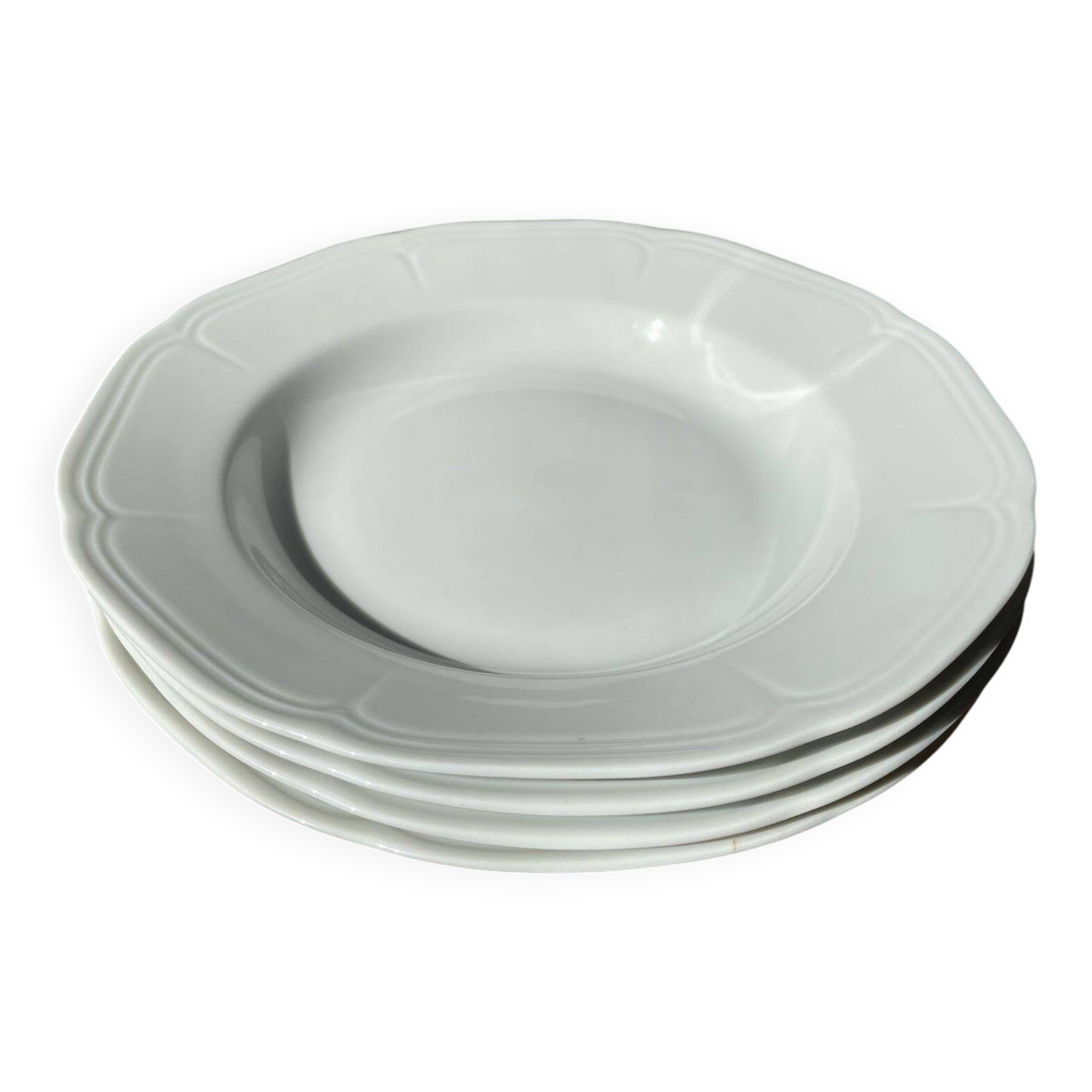 Set of 4 Bavarian porcelain plates.