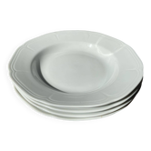Lot de 4 assiettes en porcelaine de bavière