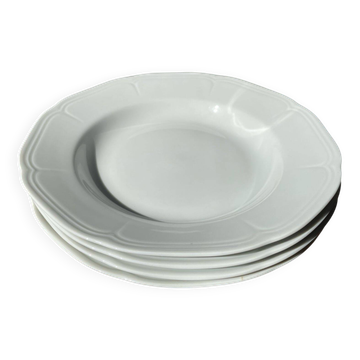 Set of 4 Bavarian porcelain plates.
