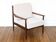Scandinavian armchair in teak - Fabric, Foam & Straps: new