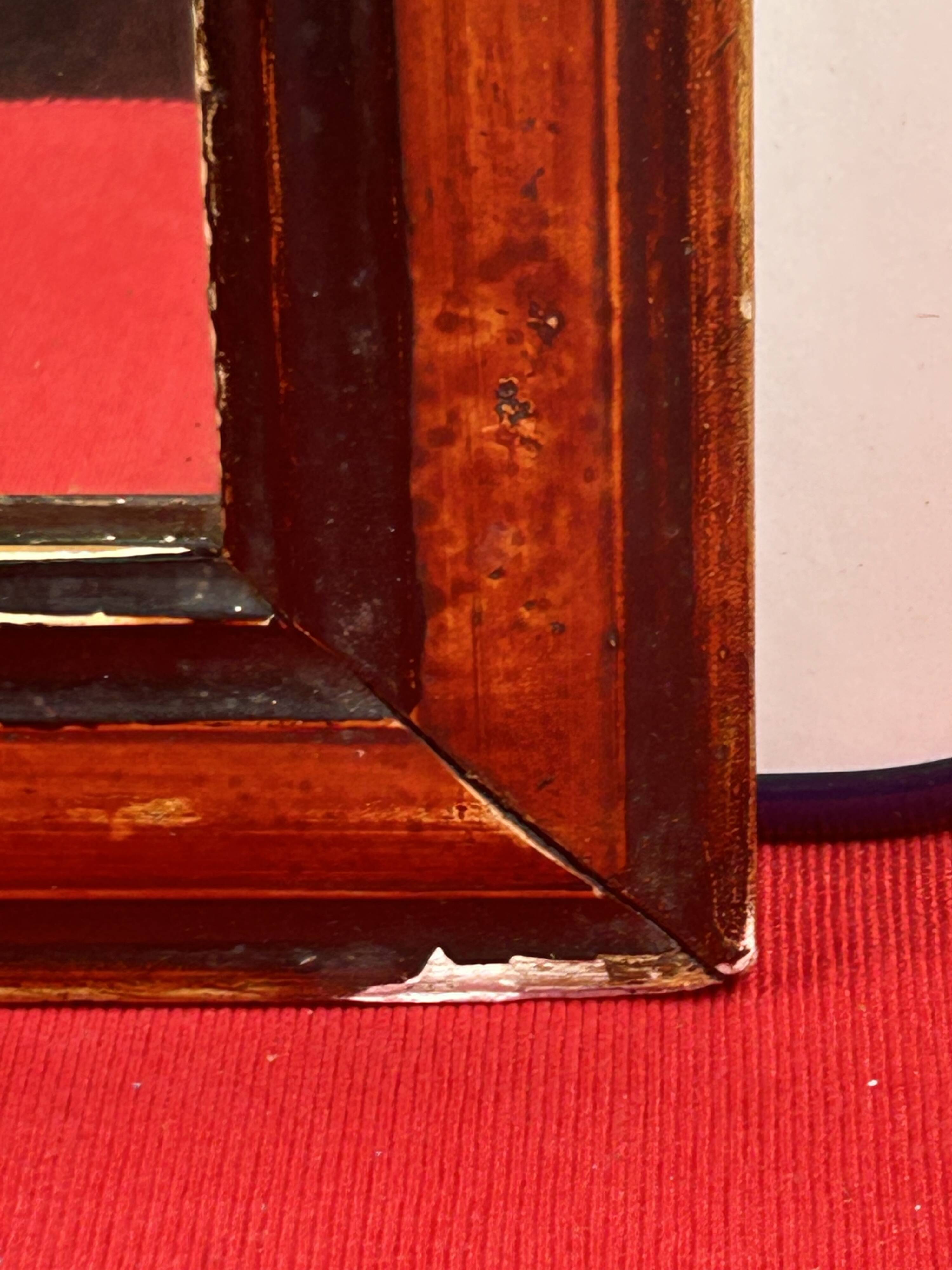 Louis-Philippe mercury mirror 32.5 x 38.5 cm