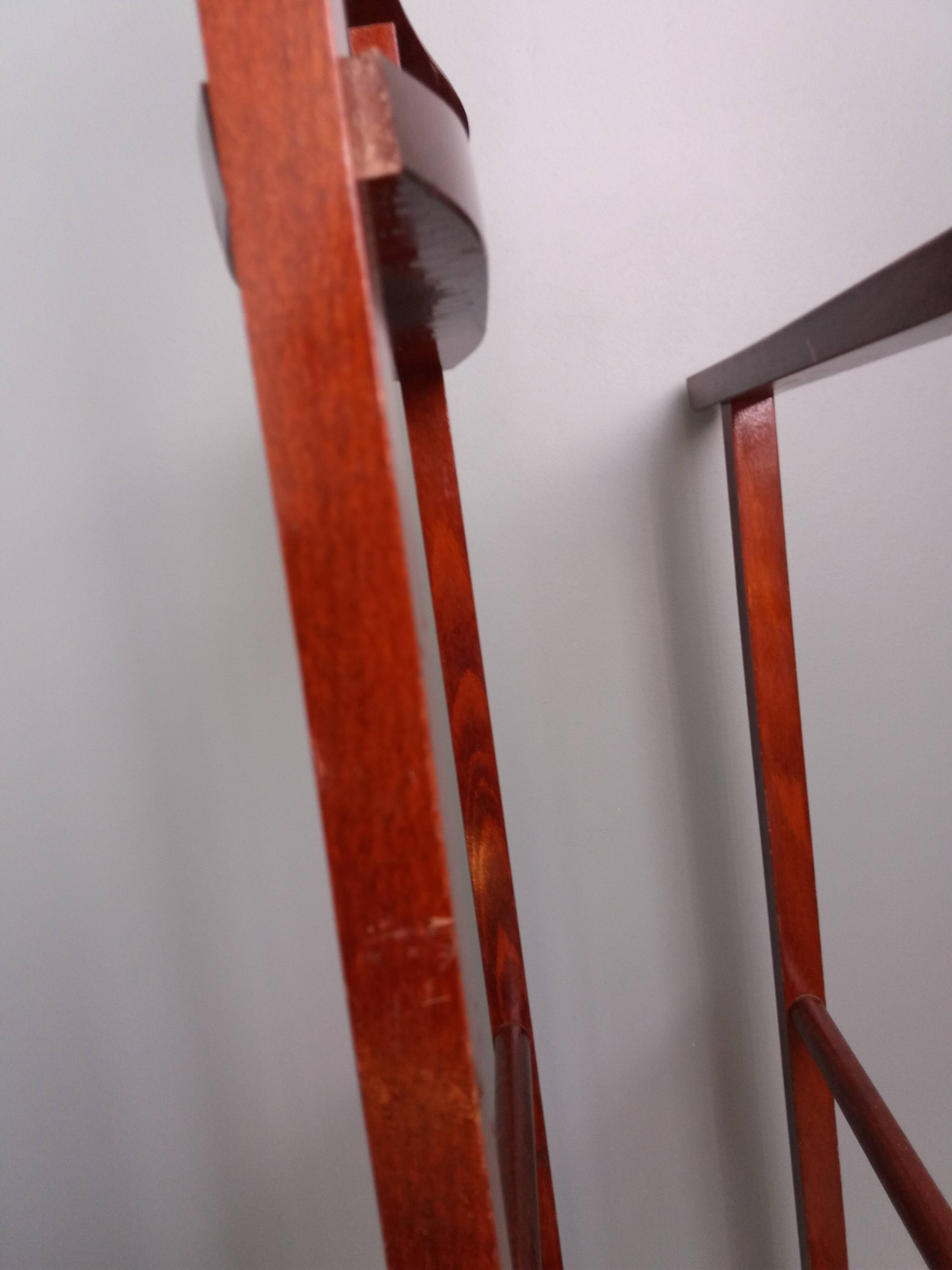 Night stand with two clothes racks