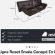 Smala Aubergine Leather Sofa - Pascal Mourgues for Ligne Roset