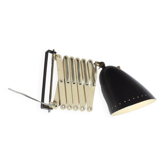 Scissor wall lamp by jan hoogervorst for anvia, the netherlands 1950s