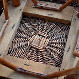 Vintage rattan stool