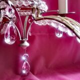 Luminaire lustre cristal vintage ancien luxe de la lustrerie mathieu france