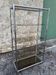 Vintage 1970s Rectangular Chrome High Shelf with 5 Smoked Glass Shelves