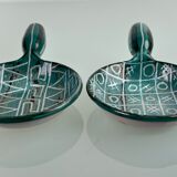 Pairs of ceramic pans by Robert Picault