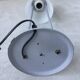 Glass and metal table lamp - Italian design 1990