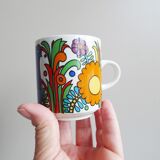 Villeroy and Boch Acapulco mugs and saucers set of 6, colorful coffee or tea sets