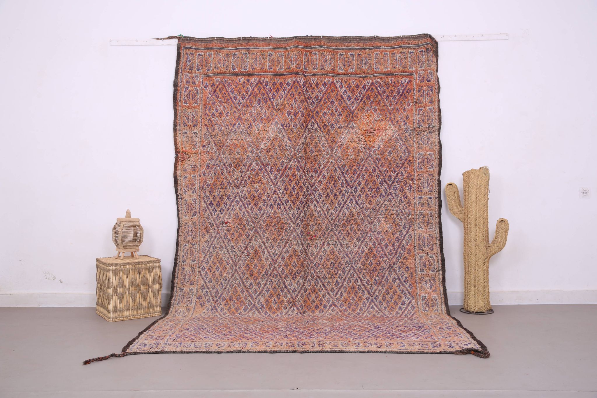 Vintage Beni Mguild Rug 201 x 301 cm - Berber Wool Rug - Handmade Boho Rug