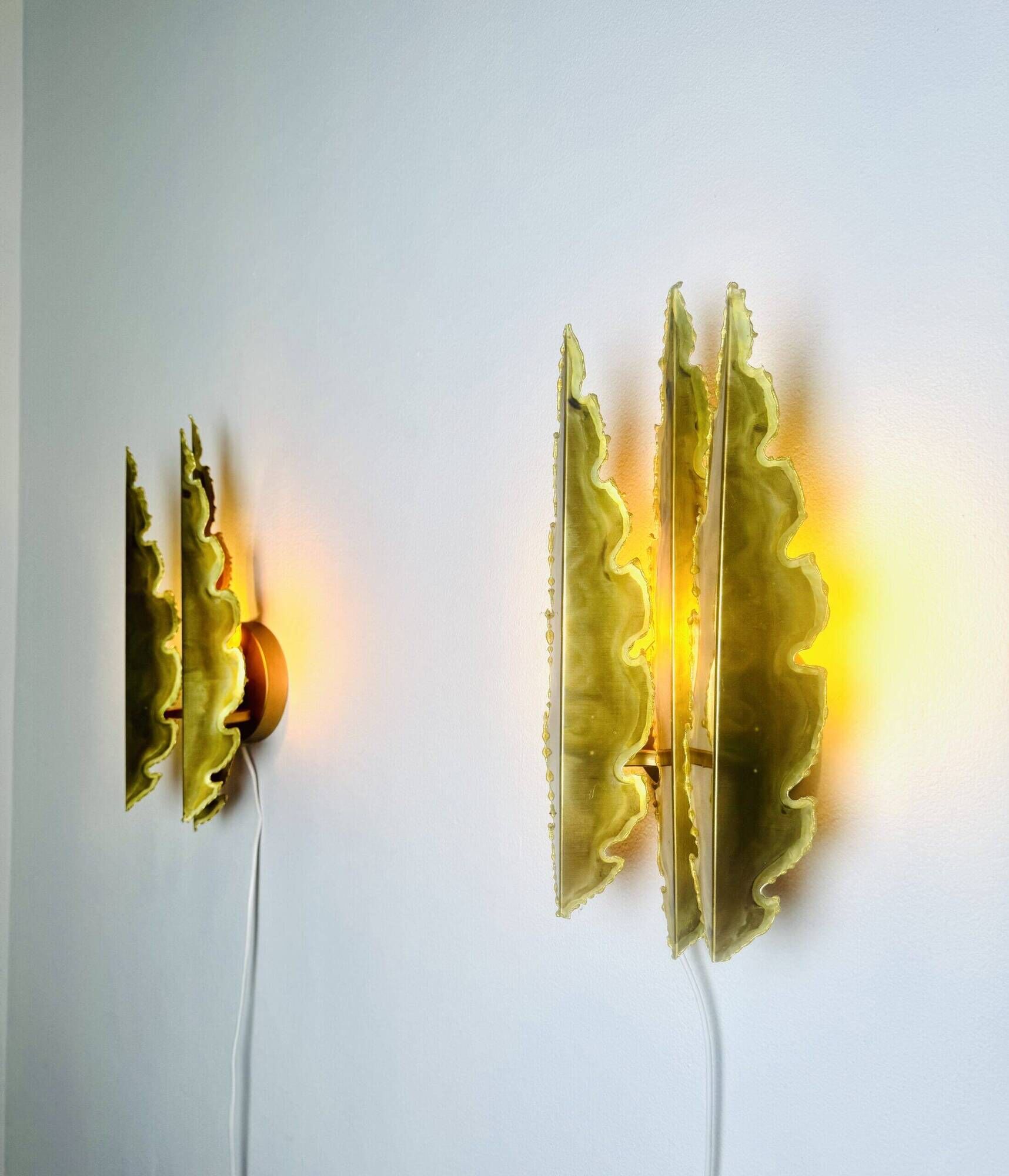 Model 5193 Brutalist Wall Lights By Svend Aage Holm-Sørensen For Holm-Sørensen & Co, Denmark 1960S