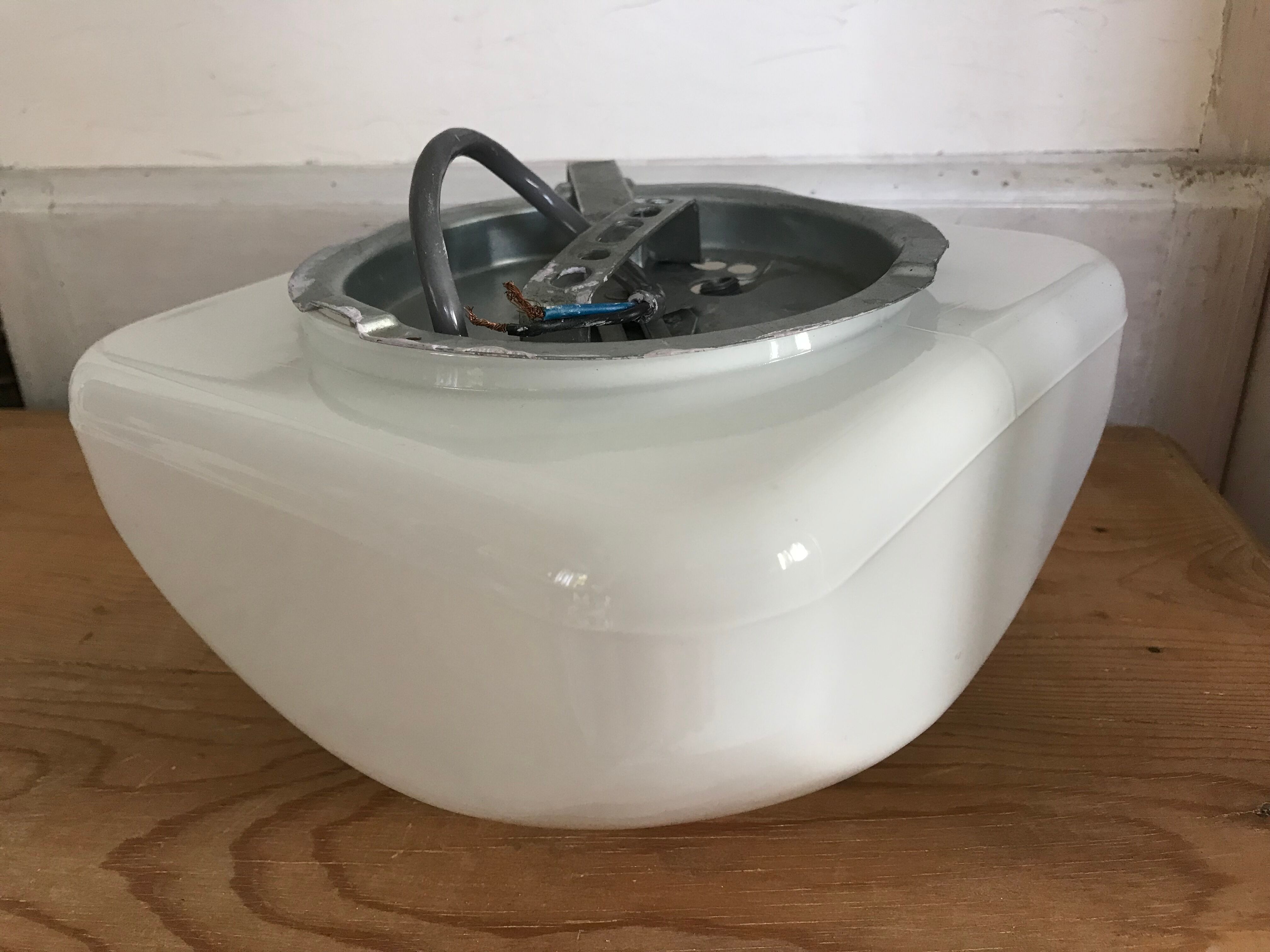 Ceiling lamp opaline 20X20