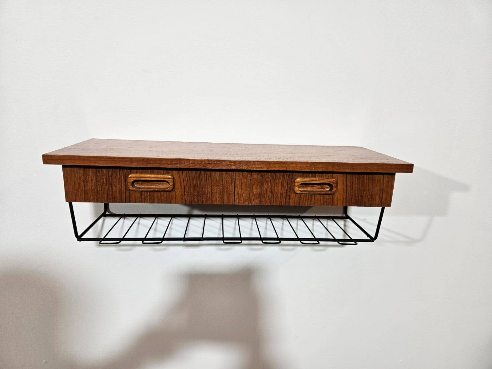 Console table, TEAK shelf, 1960s.