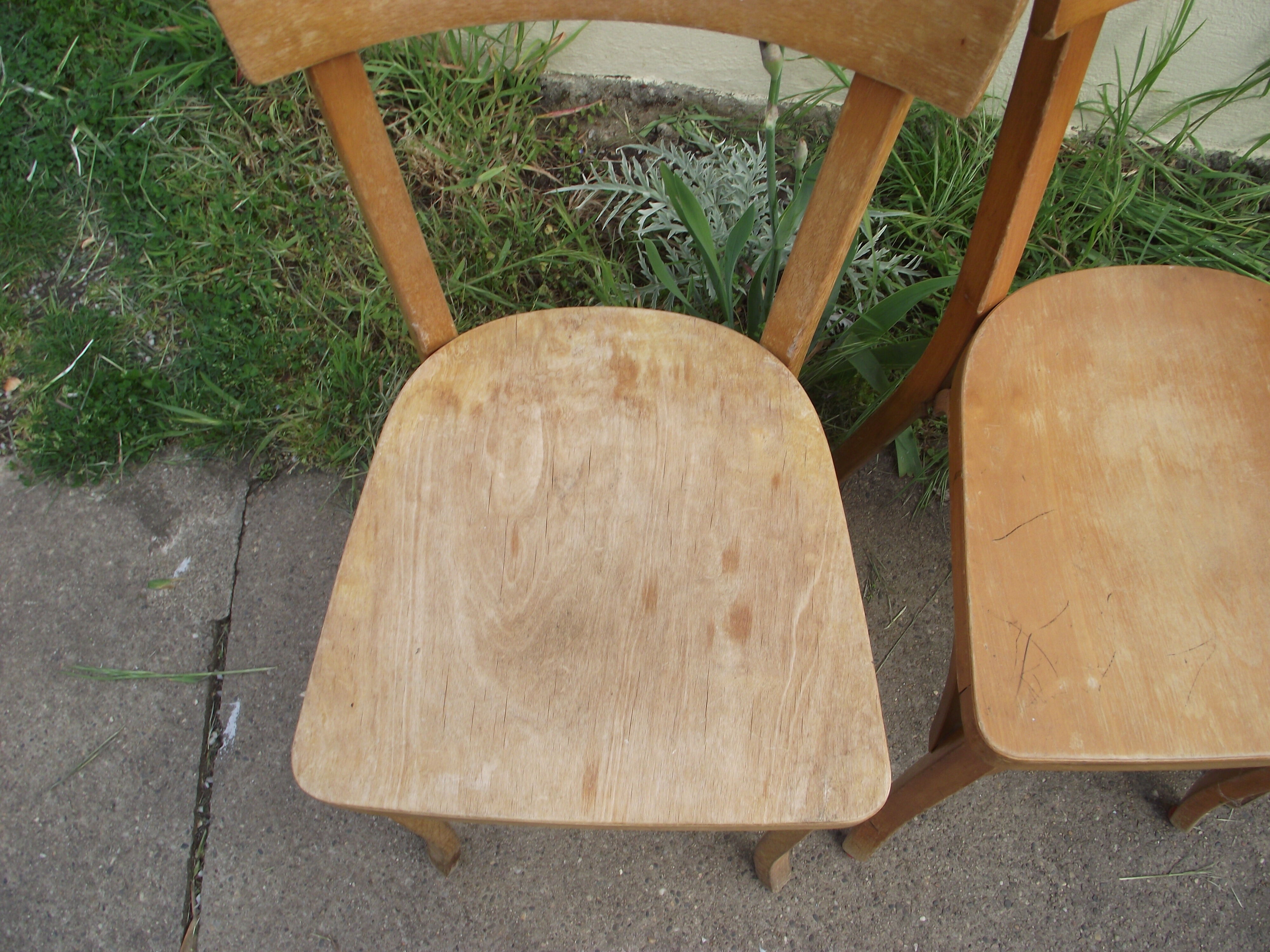 3 Bauman bistro chairs