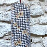 Complete vintage fabric lamp