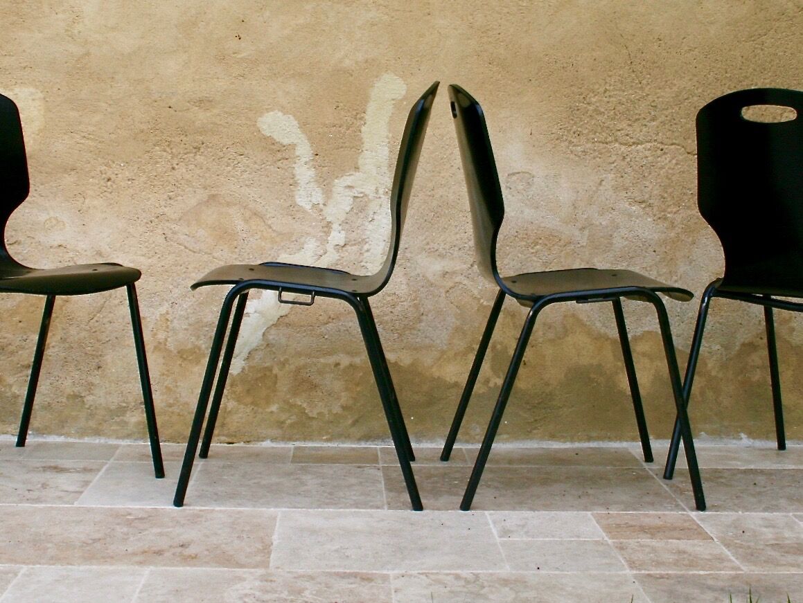 Pair of vintage german pagholz chairs from mid-XX