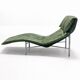 SKYE chaise longue – Tord Björklund for IKEA – 1970s – Green leather