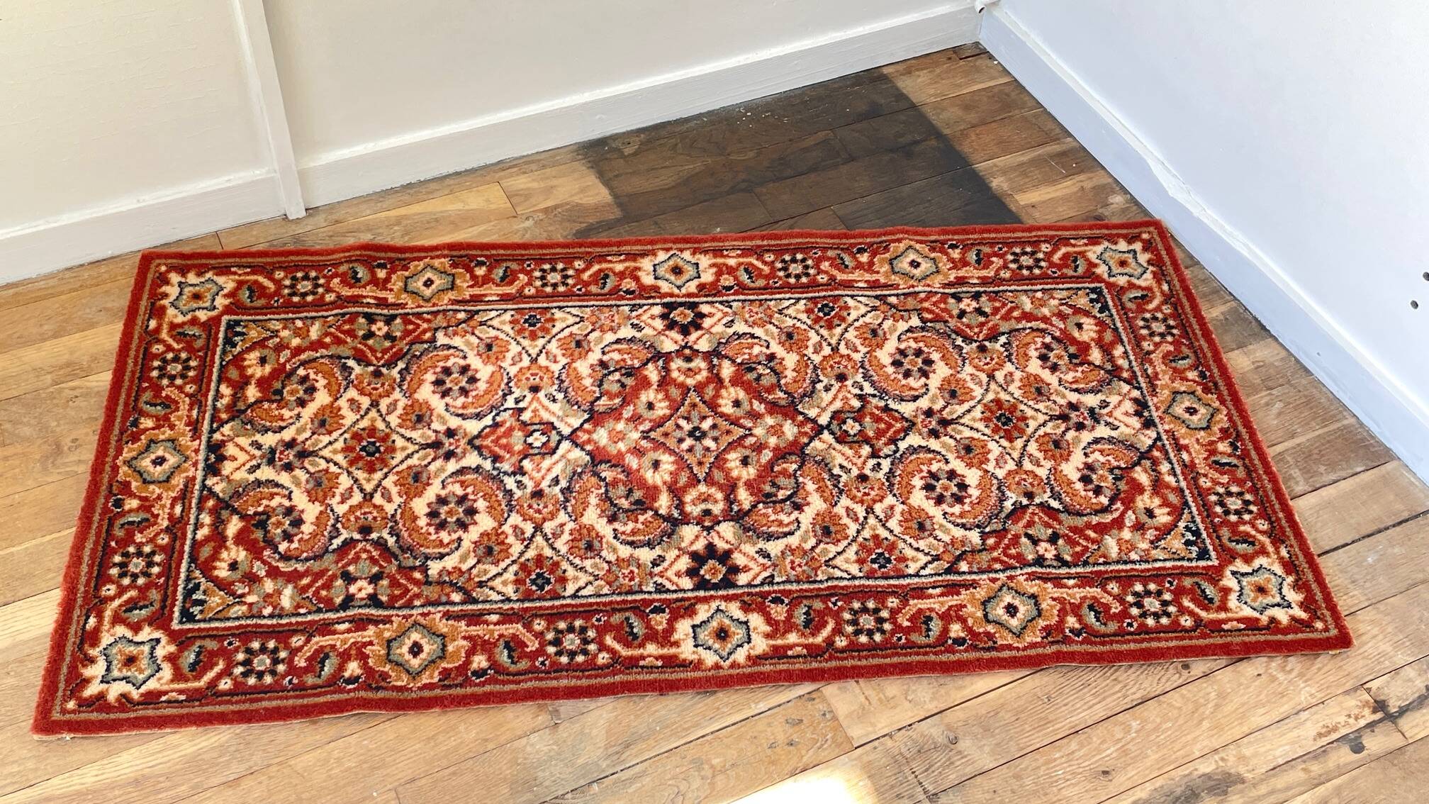 Vintage virgin wool rug
