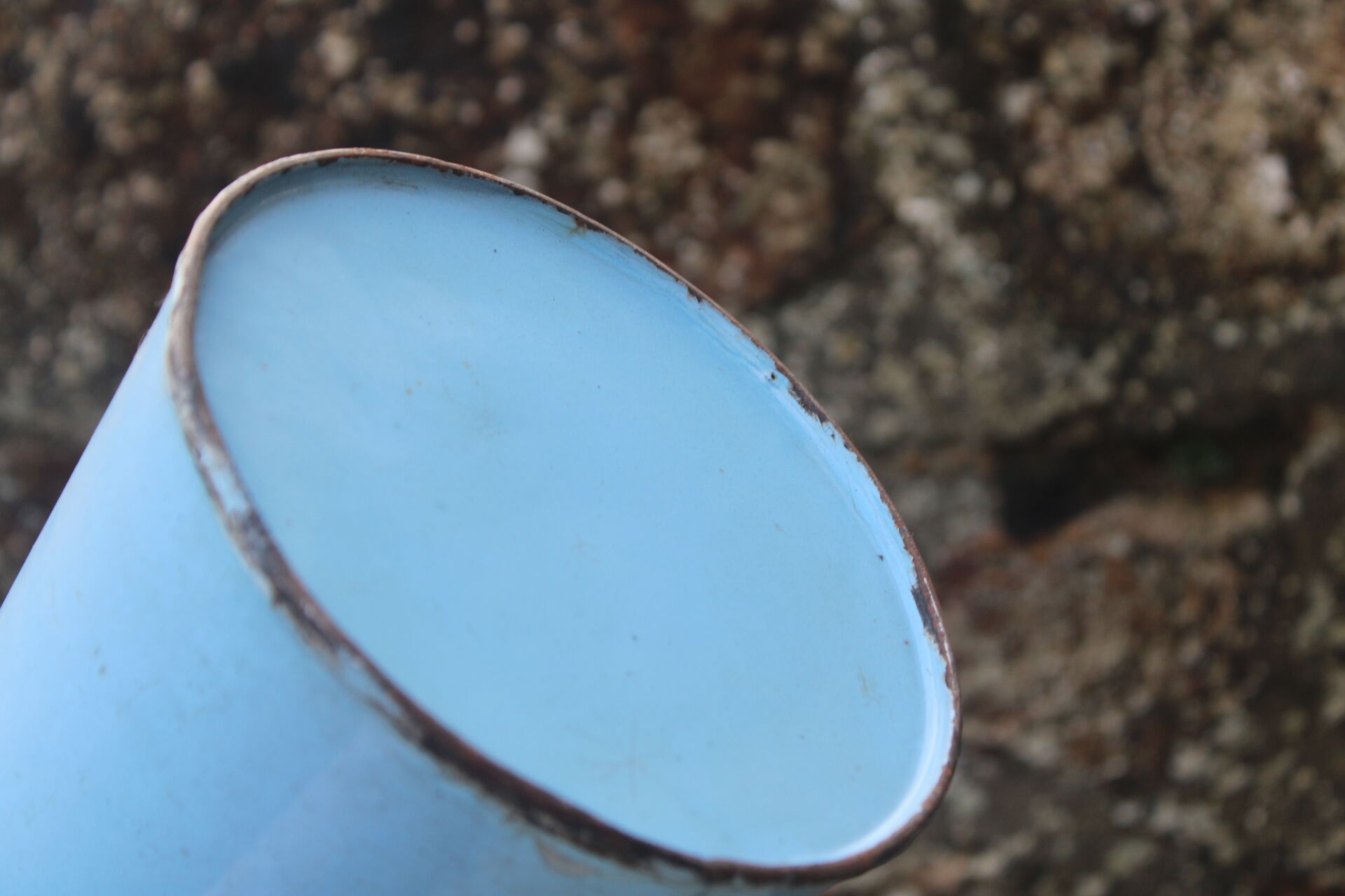 Enamelled sheet milk jug