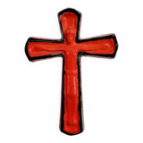 Red ceramic cross
