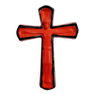 Red ceramic cross