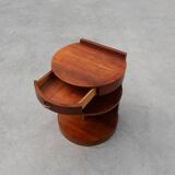 Table de chevet ou armoire en bois de Michel Dufet de style Art Déco, France vers 1800.