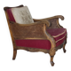 1930s, Danish armchair, furniture velour, ash wood.