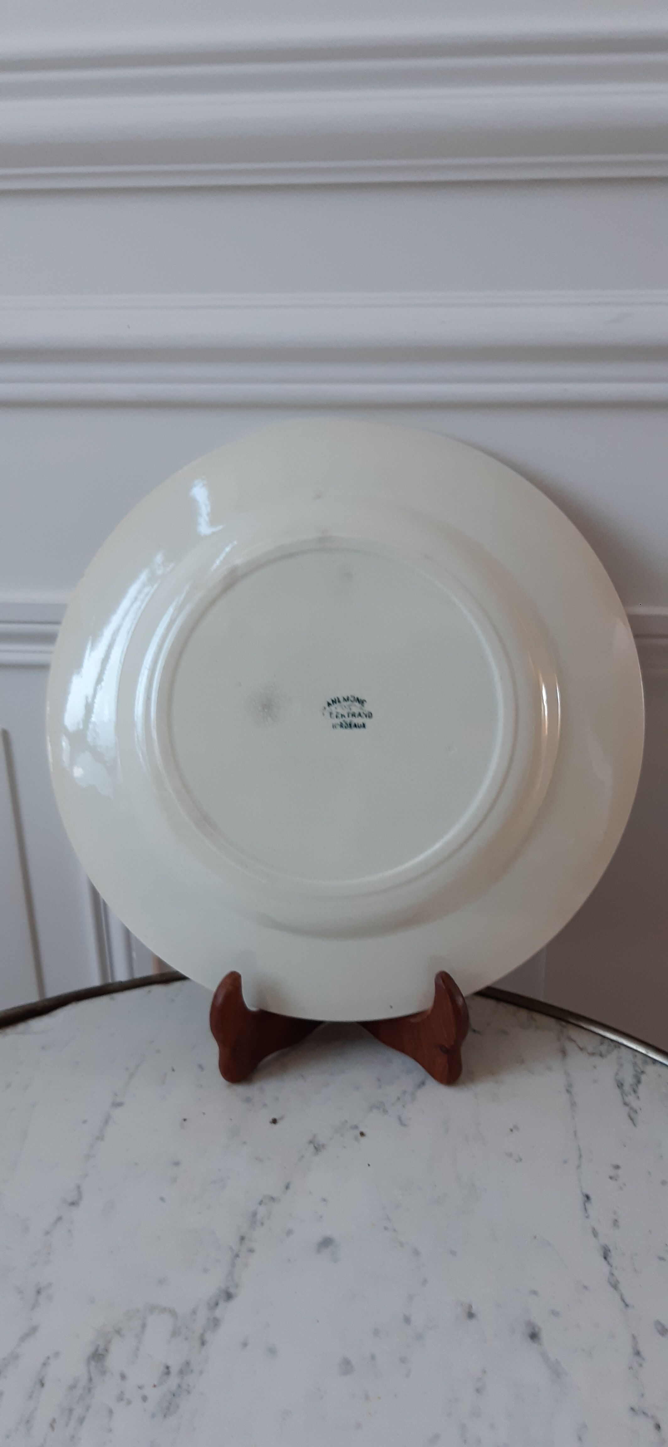 Round plate Iron Earth model Anemone late nineteenth