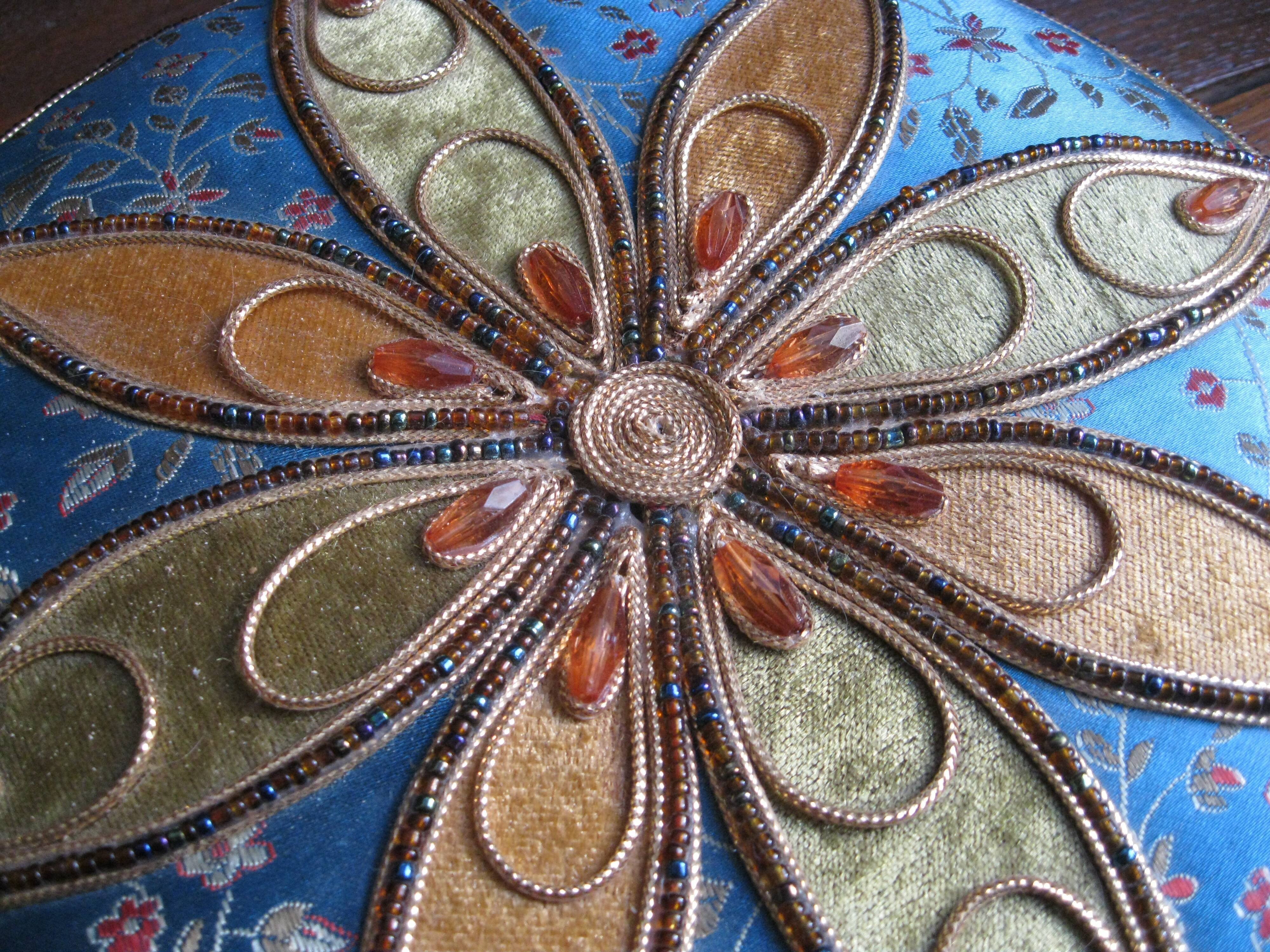 Box fabric fabric velvet beads